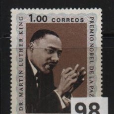 Sellos: VENEZUELA: 1969; DR. MARTIN LUTHER KING, TEMÁTICA PERSONALIDADES