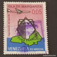 Francobolli: VENEZUELA, 1973, ISLA MARGARITA PUERTO ZONA FRANCA, SCOTT 1041, YVERT 885, USADO, ( LOTE AG)