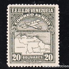 Francobolli: VENEZUELA A ..16 SIN GOMA, AVION, VUELO POSTAL,