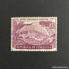 Sellos: ## SELLO USADO VENEZUELA 1957 HOTEL ##. Lote 291526858