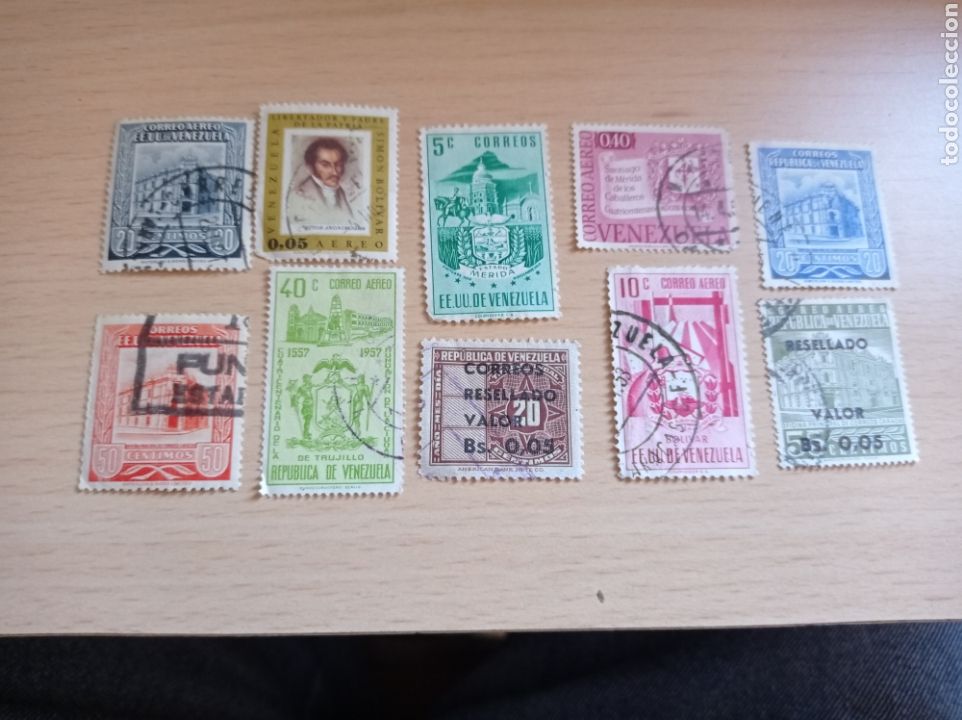 Sellos: 10 sellos de Venezuela. - Foto 1