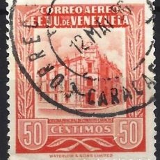 Francobolli: VENEZUELA 1953 - OFICINA CENTRAL DE CORREOS DE CARACAS, AÉREO - USADO