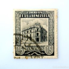 Sellos: ANTIGUO SELLO POSTAL VENEZUELA 1953, 15 C ,EDIFICIOS, OFICINA PRINCIPAL DE CORREOS,* SUP. SIN DENTAR. Lote 313161138