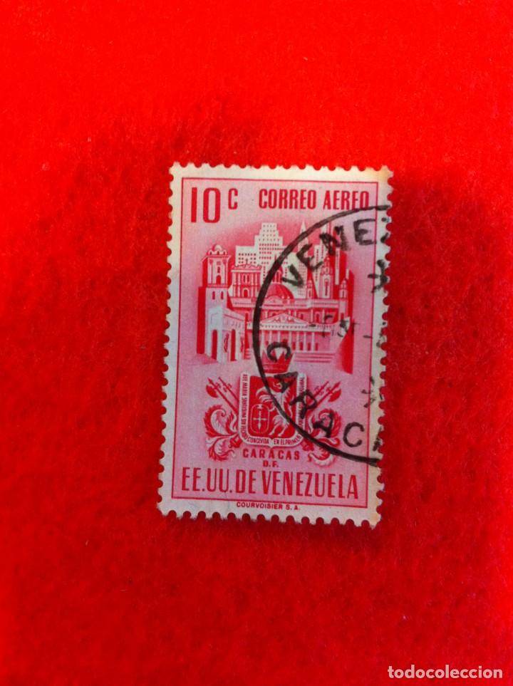 Sellos: SELLO. 1 SELLO USADO. E.E.U.U. DE VENEZUELA. 10 C&Eacute;NTIMOS. - Foto 1