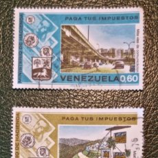 Sellos: SELLOS USADOS VENEZUELA. 1974. PAGA TUS IMPUESTOS. Lote 340841048
