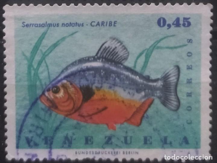 Sellos: VENEZUELA 1966 Peces. USADO - Foto 1
