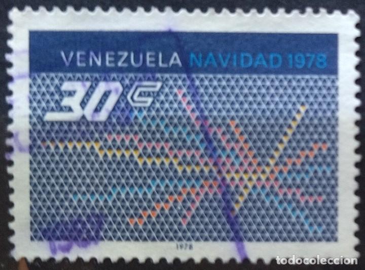 Sellos: VENEZUELA Navidad 1978. USADO - Foto 1