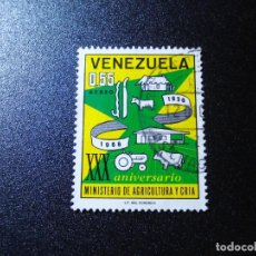 Sellos: SELLO 0,65 VENEZUELA. 1967 - XXX ANIVERSARIO MINISTERIO DE AGRICULTURA Y CRIA. USADO. Lote 363110075