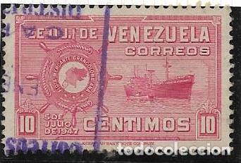 Sellos: VENEZUELA YVERT 283, BARCOS - Foto 1