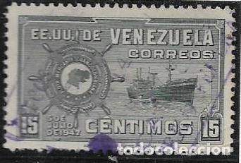 Sellos: VENEZUELA YVERT 284, BARCOS - Foto 1