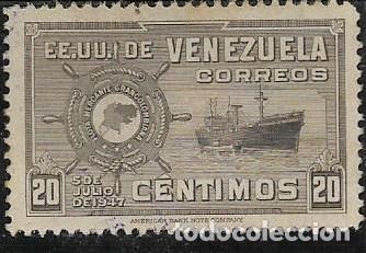 Sellos: VENEZUELA YVERT 285, BARCOS - Foto 1