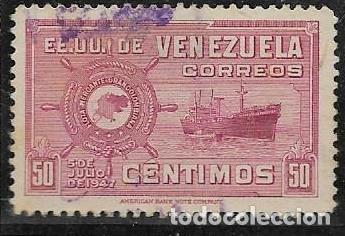 Sellos: VENEZUELA YVERT 290, BARCOS - Foto 1