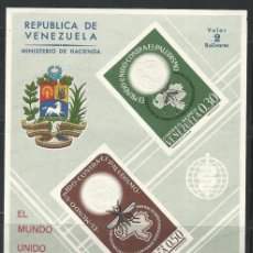 Sellos: VENEZUELA: 1962; HB CAMPAÑA MUNDIAL CONTRA EL PALUDISMO