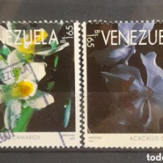 Sellos: VENEZUELA 1997 FLORES SERIE DE SELLOS USADOS. Lote 399811564