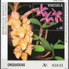 Sellos: VENEZUELA/1991/MNH/SC#1448 /ORQUIDEAS, FLORES