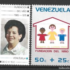 Sellos: VENEZUELA 988/89** - AÑO 1976 - 10º ANIVERSARIO DE LA FUNDACION DE INFANCIA