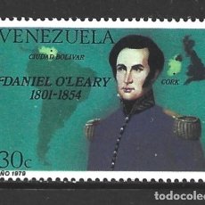 Sellos: VENEZUELA 1057** - AÑO 1979 - 125º ANIVERSARIO DE LA MUERTE DEL GENERAL DANIEL O´LEARY