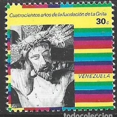 Sellos: VENEZUELA 1010** - AÑO 1977 - 400º ANIVERSARIO DE LA CIUDAD DE LA GRITA - CRISTO DE LA GRITA
