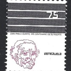Sellos: VENEZUELA 1019** - AÑO 1977 - CENTENARIO DE LA MUERTE DE JUAN PABLO DUARTE