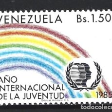 Sellos: VENEZUELA 1184** - AÑO 1985 - AÑO INTERNACIONAL DE LA JUVENTUD