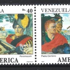 Sellos: VENEZUELA 1540/41** - AÑO 1991 - AMERICA - UPAEP - DESCUBRIMIENTO DE AMERICA