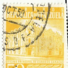 Sellos: ❤️ SELLO: VENEZUELA - OFICINA DE CORREOS, 1958 -ERROR DE COLOR, ORIGINAL ES DE NARANJA ROJO ❤️
