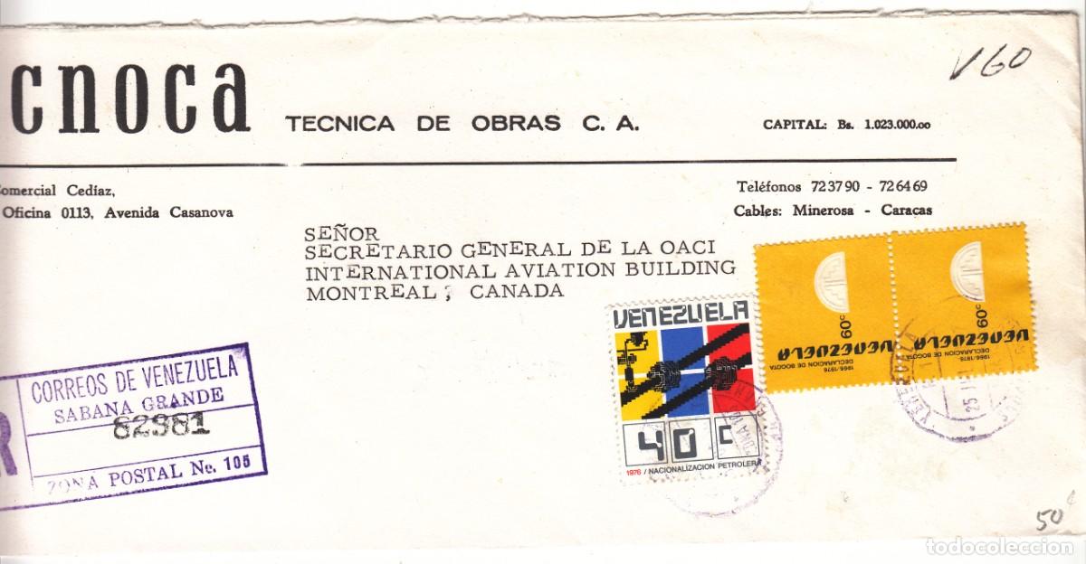Sellos: SOBRE: 1945 VENEZUELA - CANADA - Foto 1