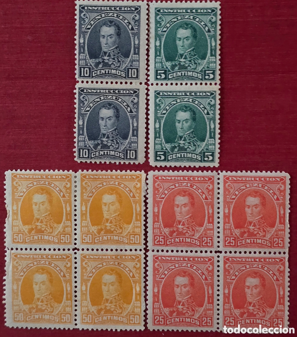 Sellos: Sellos Venezuela 1904 Mariscal Jos&eacute; de Sucre