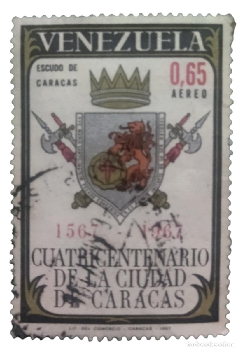 Sellos: VENEZUELA 1967 400 aniversario de Caracas. USADO