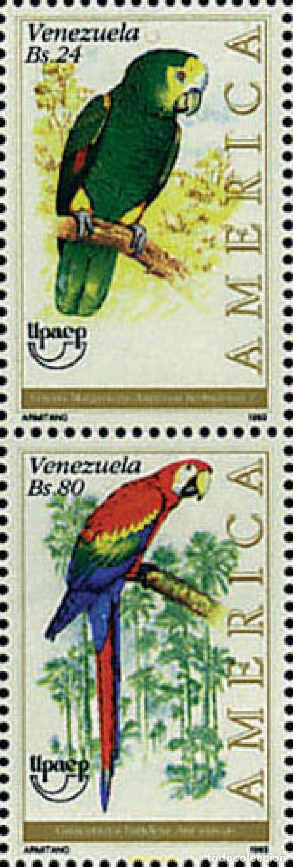 Sellos: 148498 MNH VENEZUELA 1993 AMERICA-UPAEP 1993 - FAUNA EN VIA DE EXTINCION