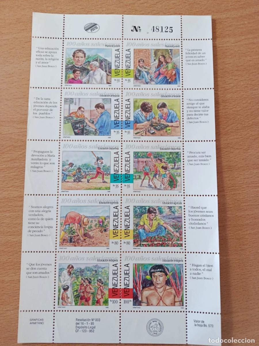 Sellos: Sellos Venezuela 1995, nuevos y serie completa
