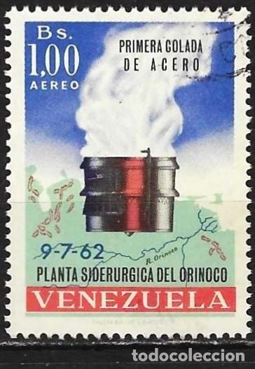 Sellos: Venezuela 1964 - Mi 1543 - YT Pa 808 - Acer&iacute;a del Orinoco ( A&eacute;reo )
