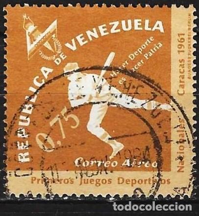 Sellos: Venezuela 1962 - Mi 1462 - YT Pa 767 - Deporte : B&eacute;isbol ( A&eacute;reo )