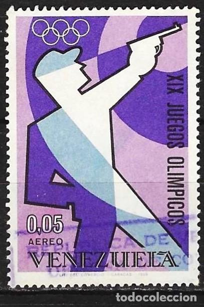 Sellos: Venezuela 1968 - Mi 1747 - YT Pa 951 - J.O. de Mexico : Tiro con pistola ( A&eacute;reo )