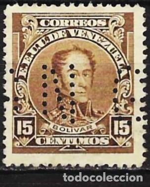 Sellos: Venezuela 1925 - Mi xxx - YT S49 - Simon Bolivar ( Servicio ) Dentado 12&frac12; - Perforado G.N.