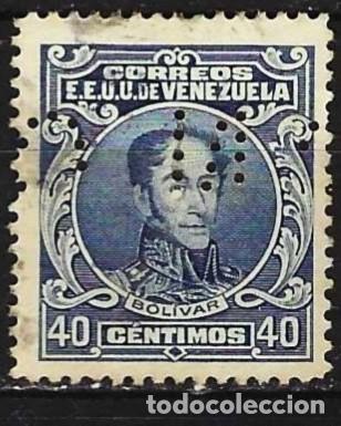 Sellos: Venezuela 1925 - Mi xxx - YT S51 - Simon Bolivar ( Servicio ) Dentado 12&frac12; - Perforado G.N.