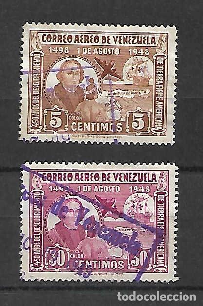 Sellos: Crist&oacute;bal COL&Oacute;N (1451-1506), navegante . Venezuela sellos a&ntilde;o 1949