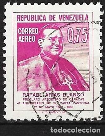 Sellos: Venezuela 1962 - Mi 1432 - YT A 751 - El arzobispo Rafael Arias Blanco ( A&eacute;reo )