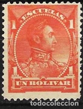 Sellos: Venezuela 1882 - Mi ST 39 - YT FP 37 - Sim&oacute;n Bol&iacute;var ( Sello fiscal y postal ) MNG