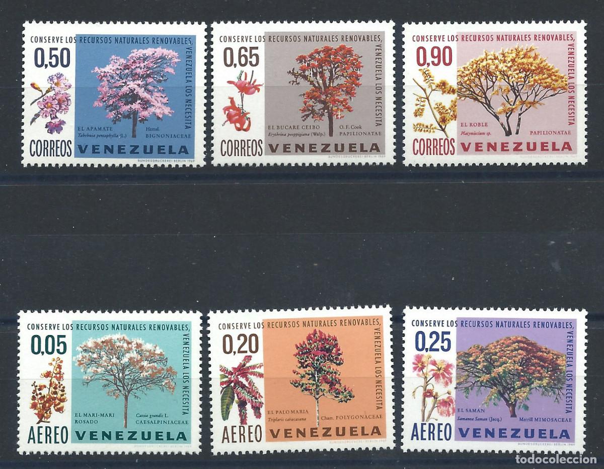 Sellos: Venezuela N&deg;777/79 + PA 967/69** (MNH) 1969 - Flore &rdquo;Fleurs&rdquo;