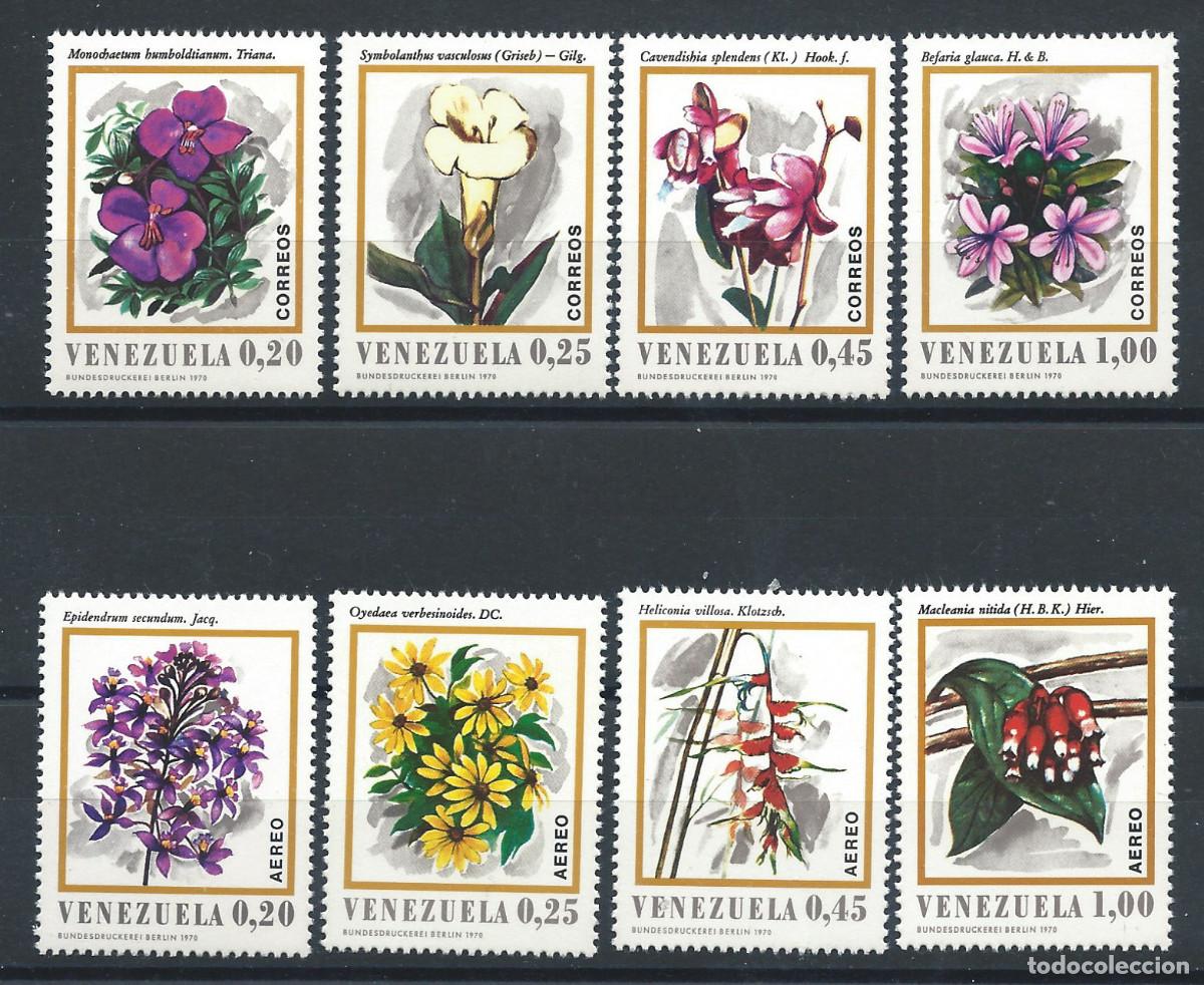 Sellos: Venezuela N&deg;806/9 + PA 1007/10** (MNH) 1970 - Flore &rdquo;Fleurs&rdquo;