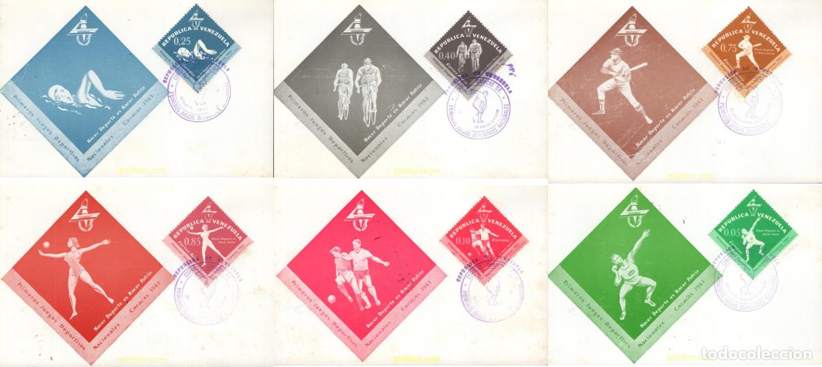 Sellos: 594221 MNH VENEZUELA 1962 1 JUEGOS DEPORTIVOS NACIONALES