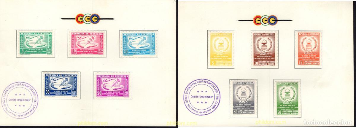 Sellos: 665851 MNH VENEZUELA 1959 8 JUEGOS DEPORTIVOS CENTROAMERICANOS Y DEL CARIBE