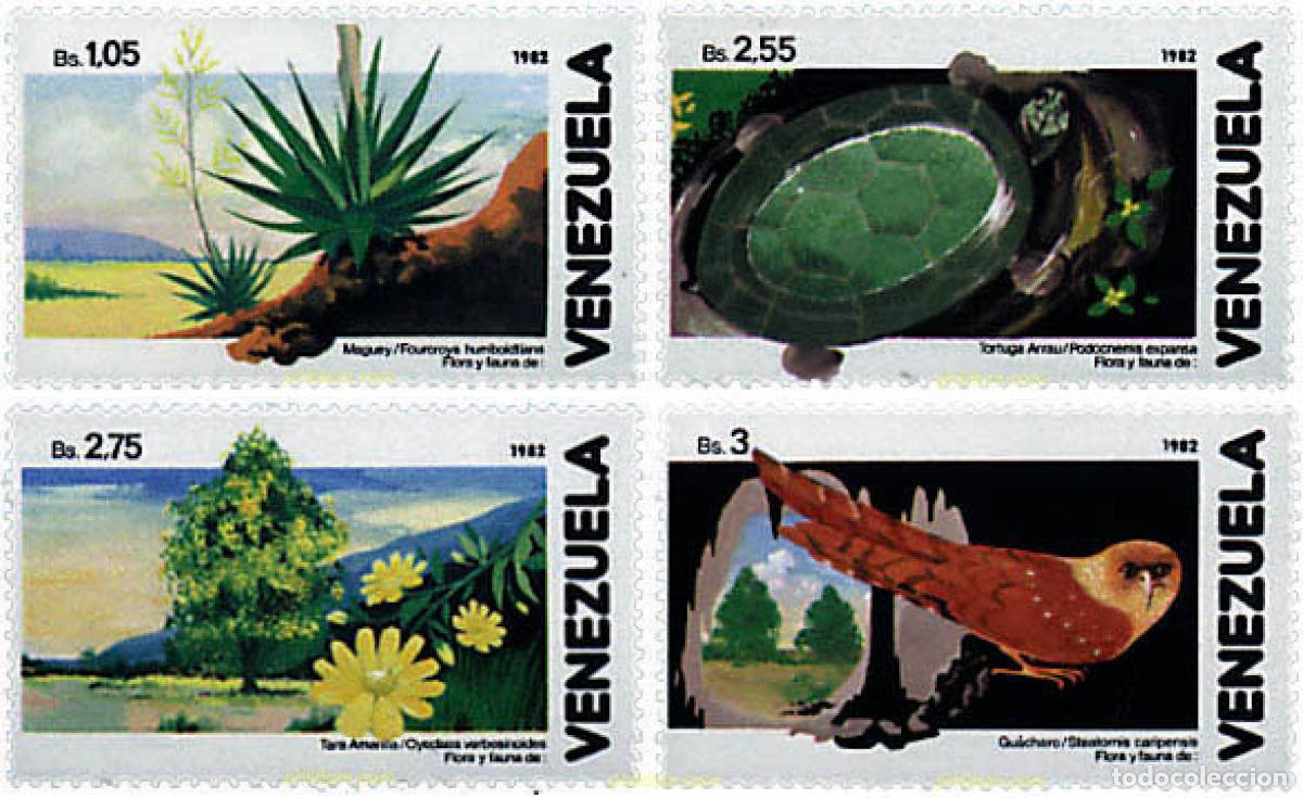 Sellos: 92756 MNH VENEZUELA 1982 FAUNA Y FLORA