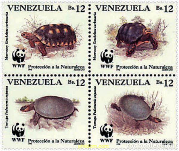 Sellos: 5221 MNH VENEZUELA 1992 PROTECCION A LA NATURALEZA. TORTUGAS