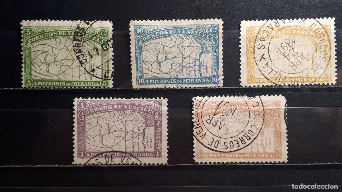 Sellos: VENEZUELA. A&Ntilde;O 1896. &deg;. YVERT 54/8