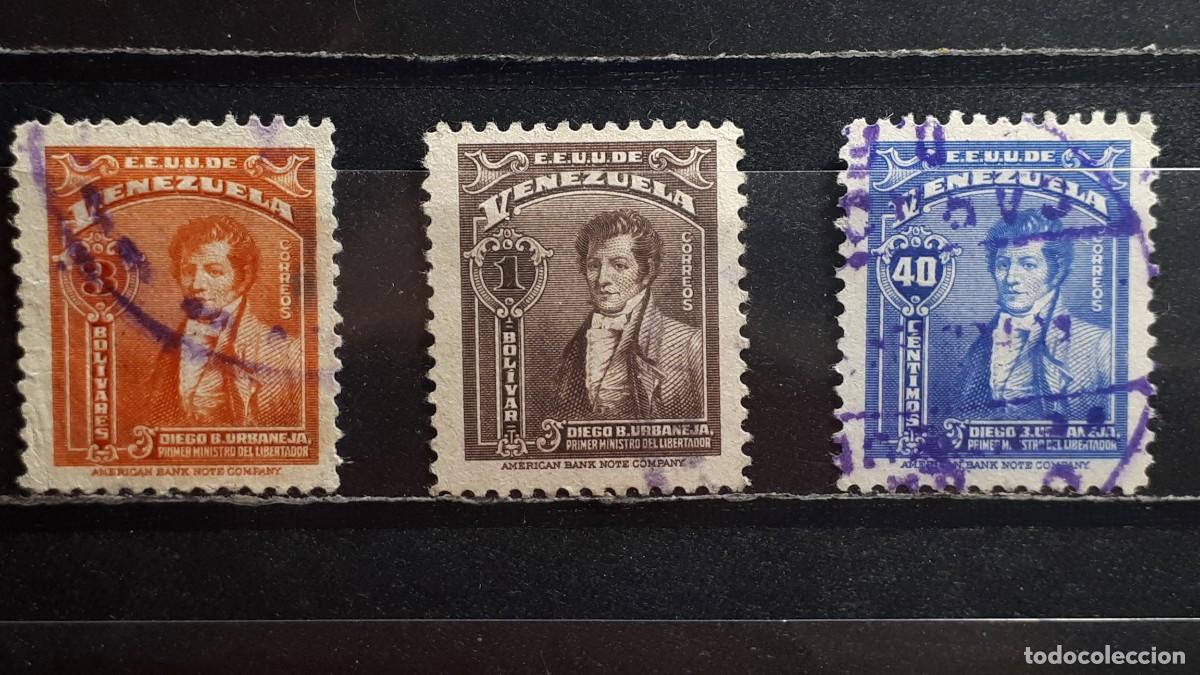 Sellos: VENEZUELA. A&Ntilde;O 1940-3. &deg;. YVERT 225, 226, 226A