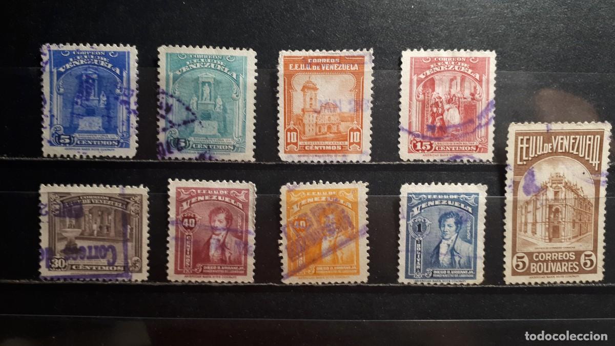 Sellos: VENEZUELA. A&Ntilde;O 1947. &deg;. YVERT 263/6, 269/71, 273, 275.