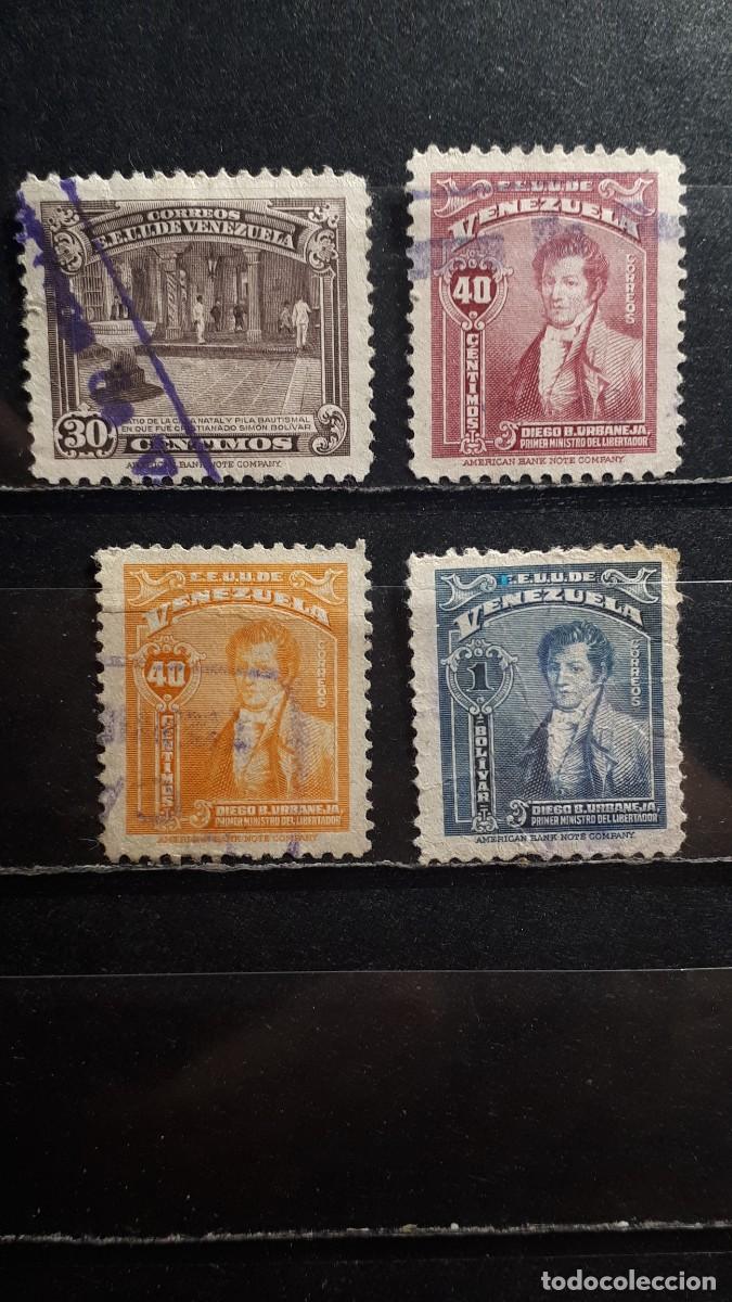 Sellos: VENEZUELA. A&Ntilde;O 1947. &deg;. YVERT 269/71, 273