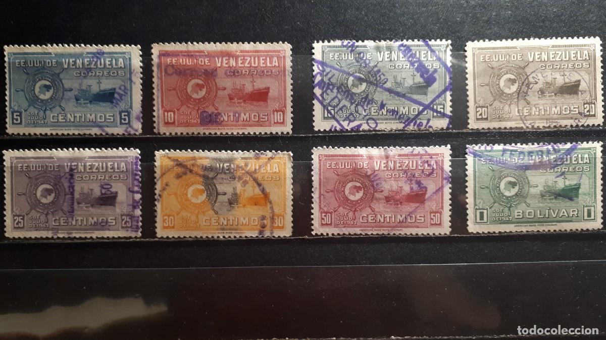 Timbres: VENEZUELA. A&Ntilde;O 1948-50. &deg;. YVERT 281, 283/7, 290/1.